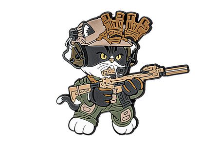 J.K.ARMY Prozi Cat Milsim Style B N4 Style #MIL15 PVC Patch ( Free Shipping ) #jkarmycat #jkarmymeow #jkmeow