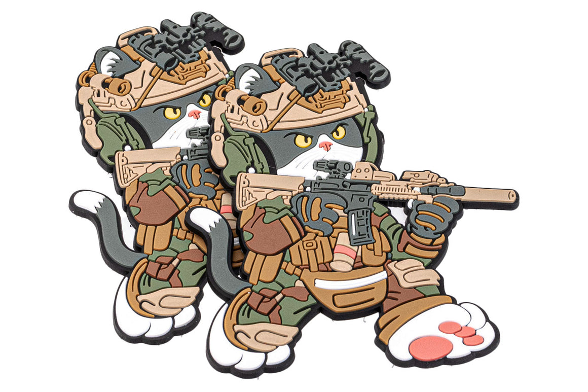 J.K.ARMY Prozi Cat Milsim Woodland MK18 MOD1 Style #MIL20 PVC Patch ( Free Shipping ) #jkarmycat #jkarmymeow #jkmeow