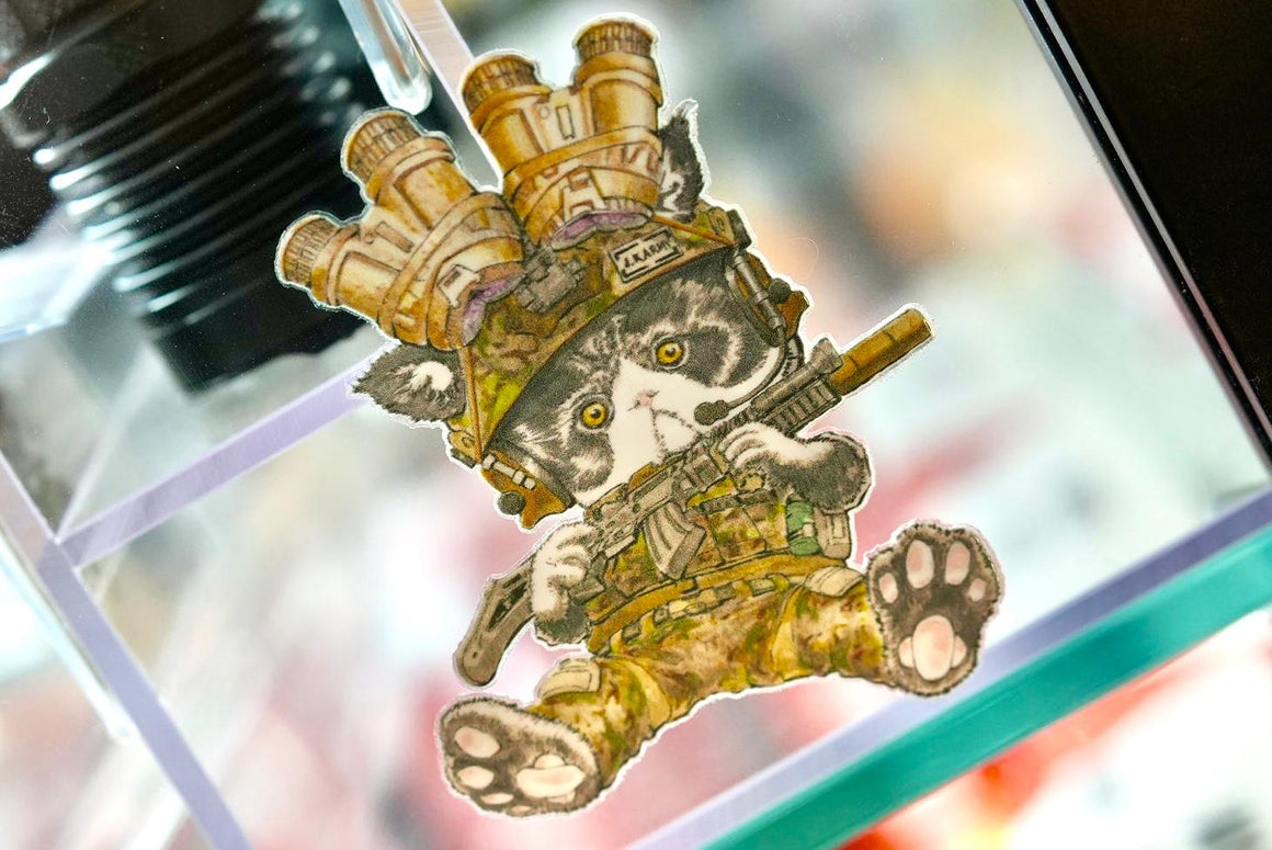 J.K.ARMY Prozi Cat Milsim Style Sticker ( 2pcs ) ( Free Shipping ) #jkarmycat #jkarmymeow #jkmeow
