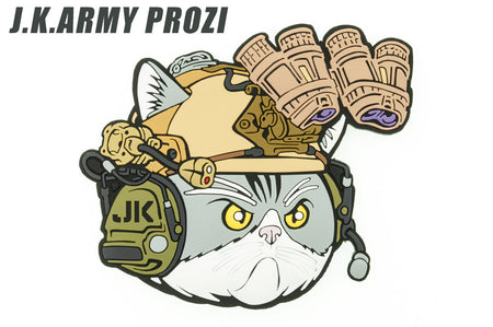 J.K.ARMY Prozi Cat Milsim Style A #MIL02 PVC Patch ( Free Shipping ) #jkarmycat #jkarmymeow #jkmeow