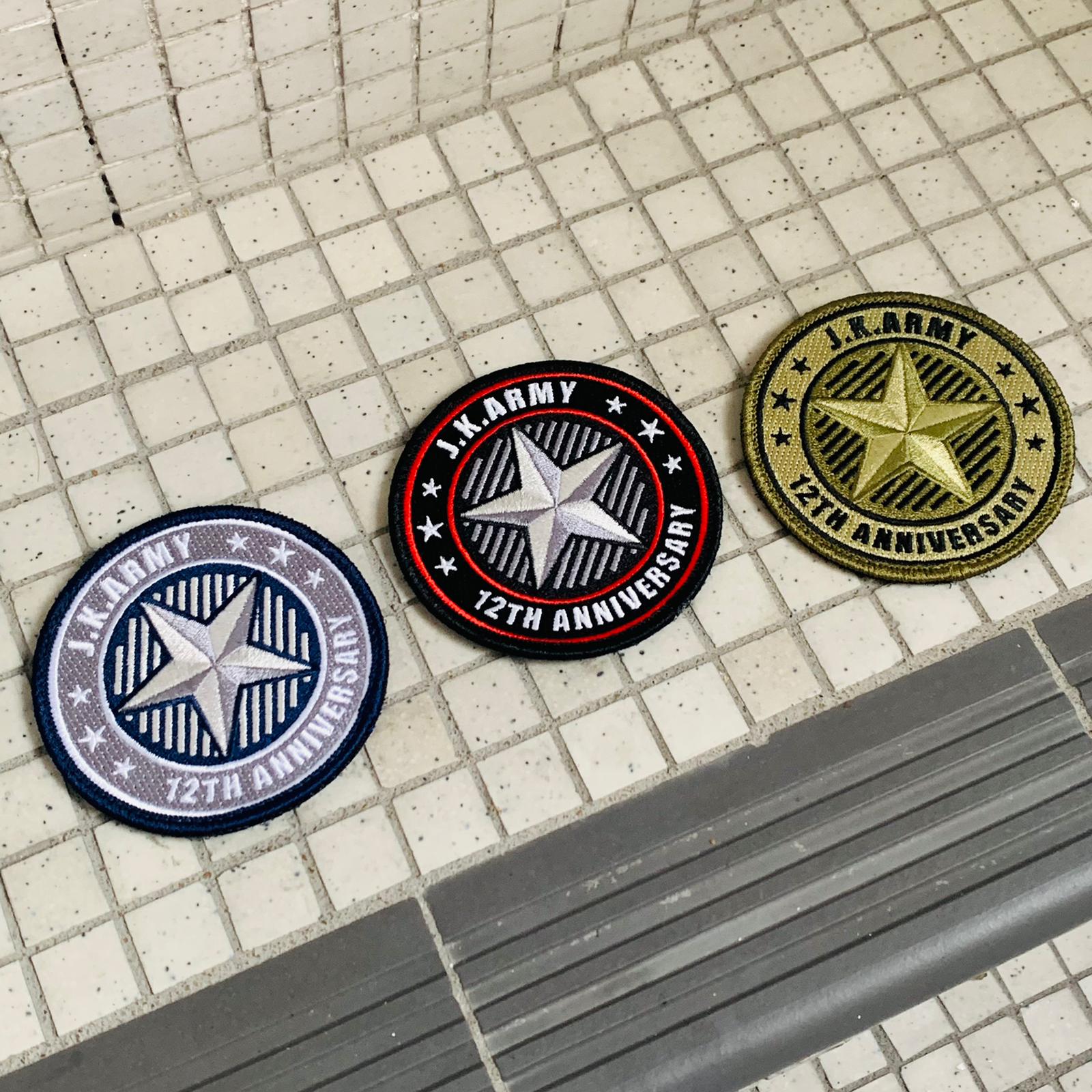 J.K.ARMY 12th Anniversary Patch ( Limited Edition )-Olive Drab