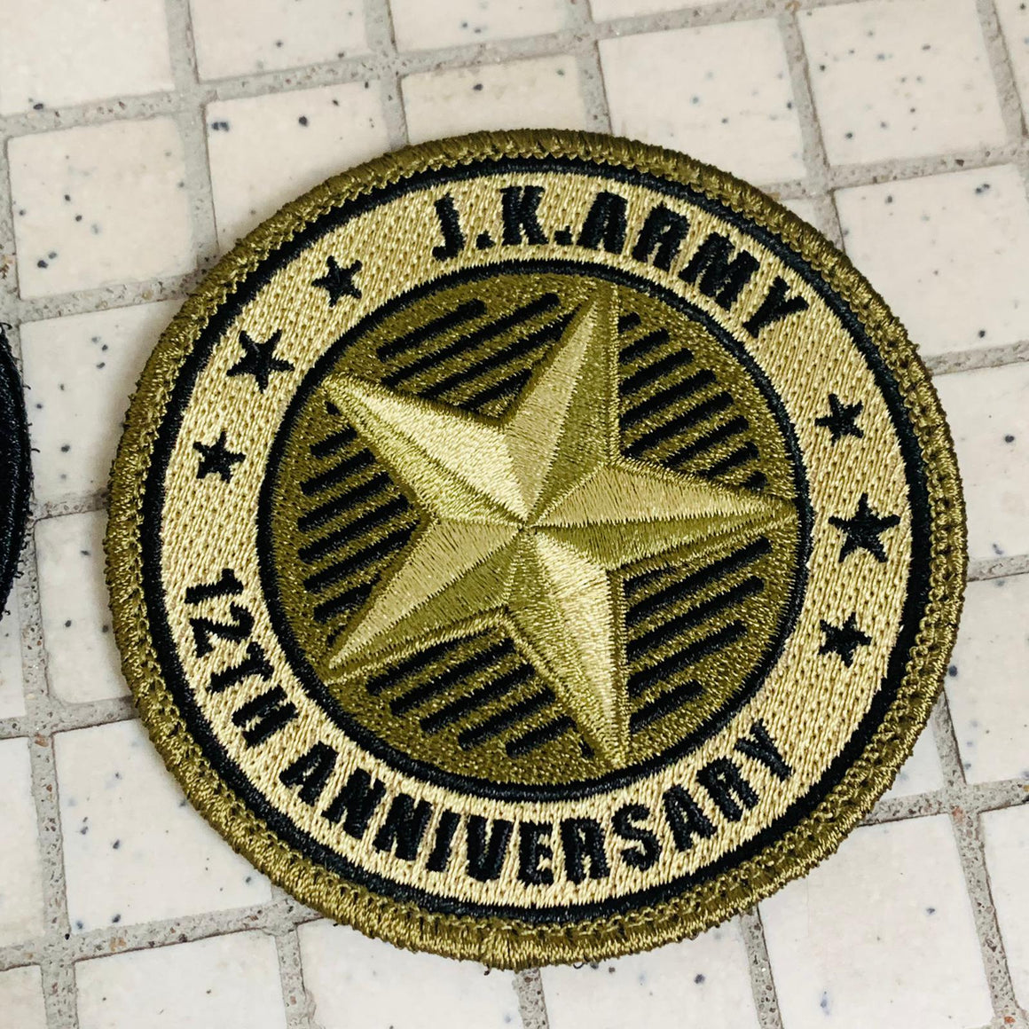 J.K.ARMY 12th Anniversary Patch ( Limited Edition )-Olive Drab