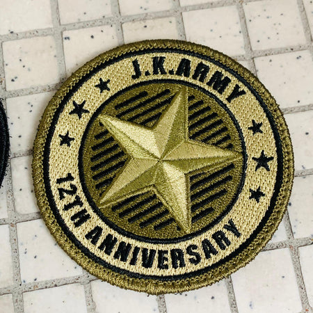 J.K.ARMY 12th Anniversary Patch ( Limited Edition )-Olive Drab