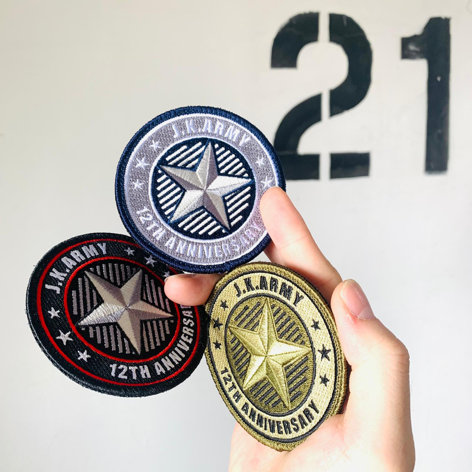 J.K.ARMY 12th Anniversary Patch ( Limited Edition )-Olive Drab