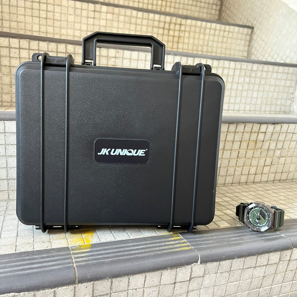 JK UNIQUE W06 Watch Case for up to 6 Watches ( Transport case , Waterproof ,  Lockable , Extremely Protected )