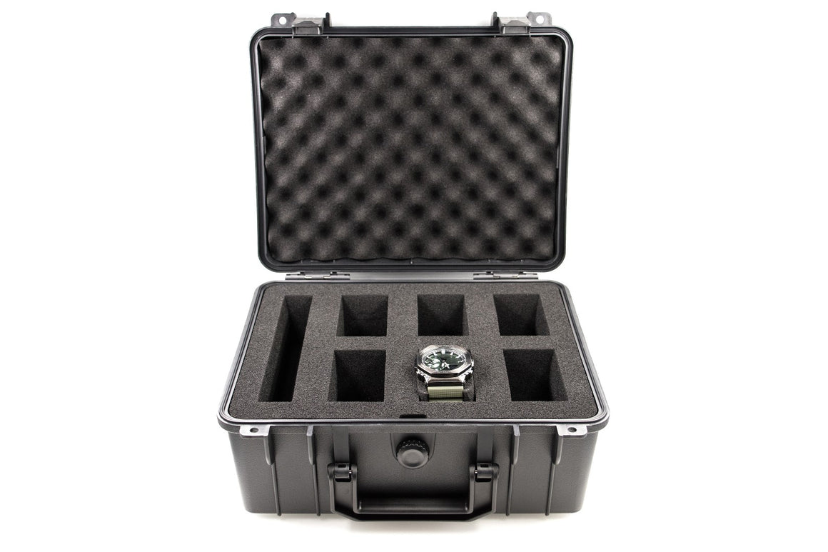 JK UNIQUE W06 Watch Case for up to 6 Watches ( Transport case , Waterproof ,  Lockable , Extremely Protected )
