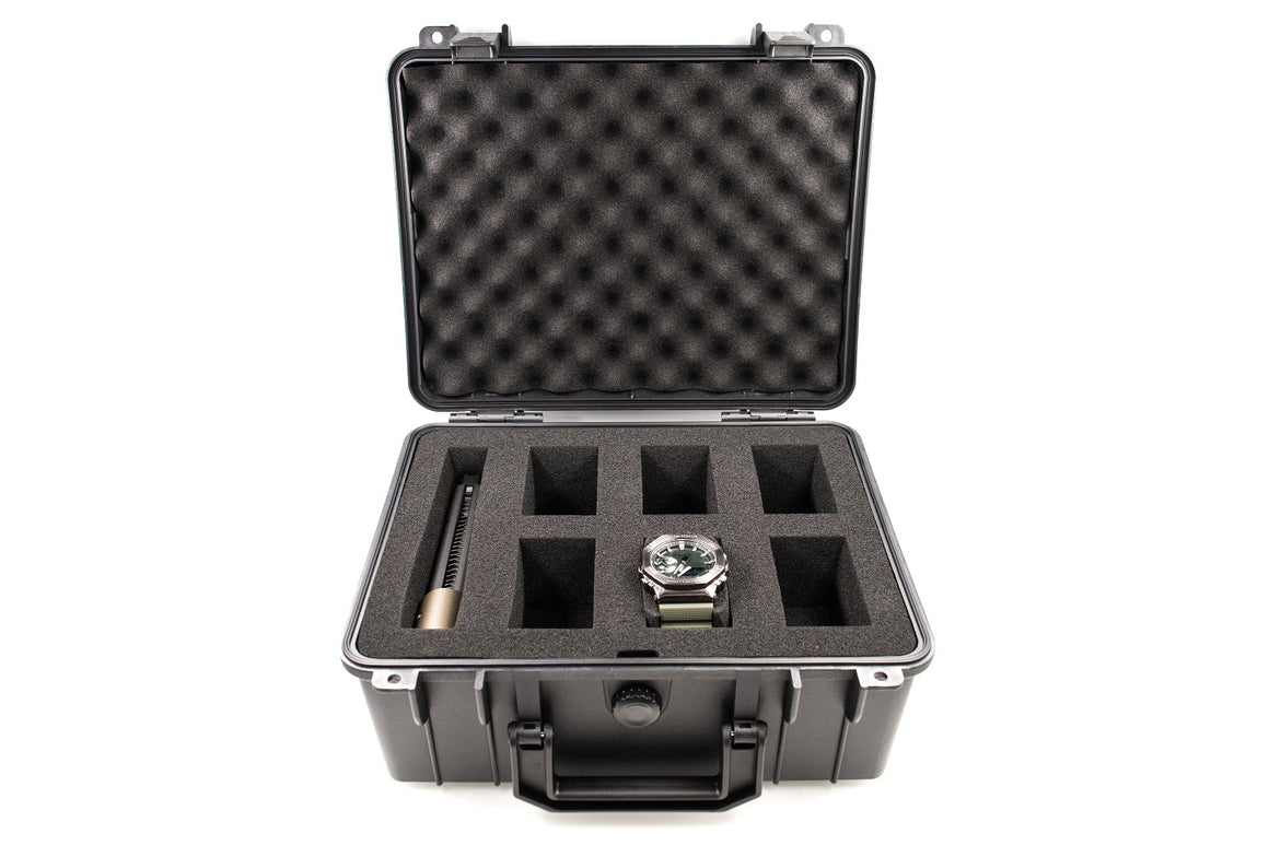 JK UNIQUE W06 Watch Case for up to 6 Watches ( Transport case , Waterproof ,  Lockable , Extremely Protected )