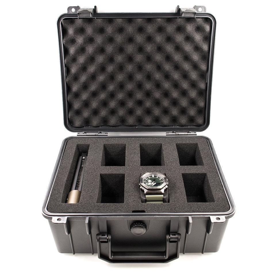 JK UNIQUE W06 Watch Case for up to 6 Watches ( Transport case , Waterproof ,  Lockable , Extremely Protected )