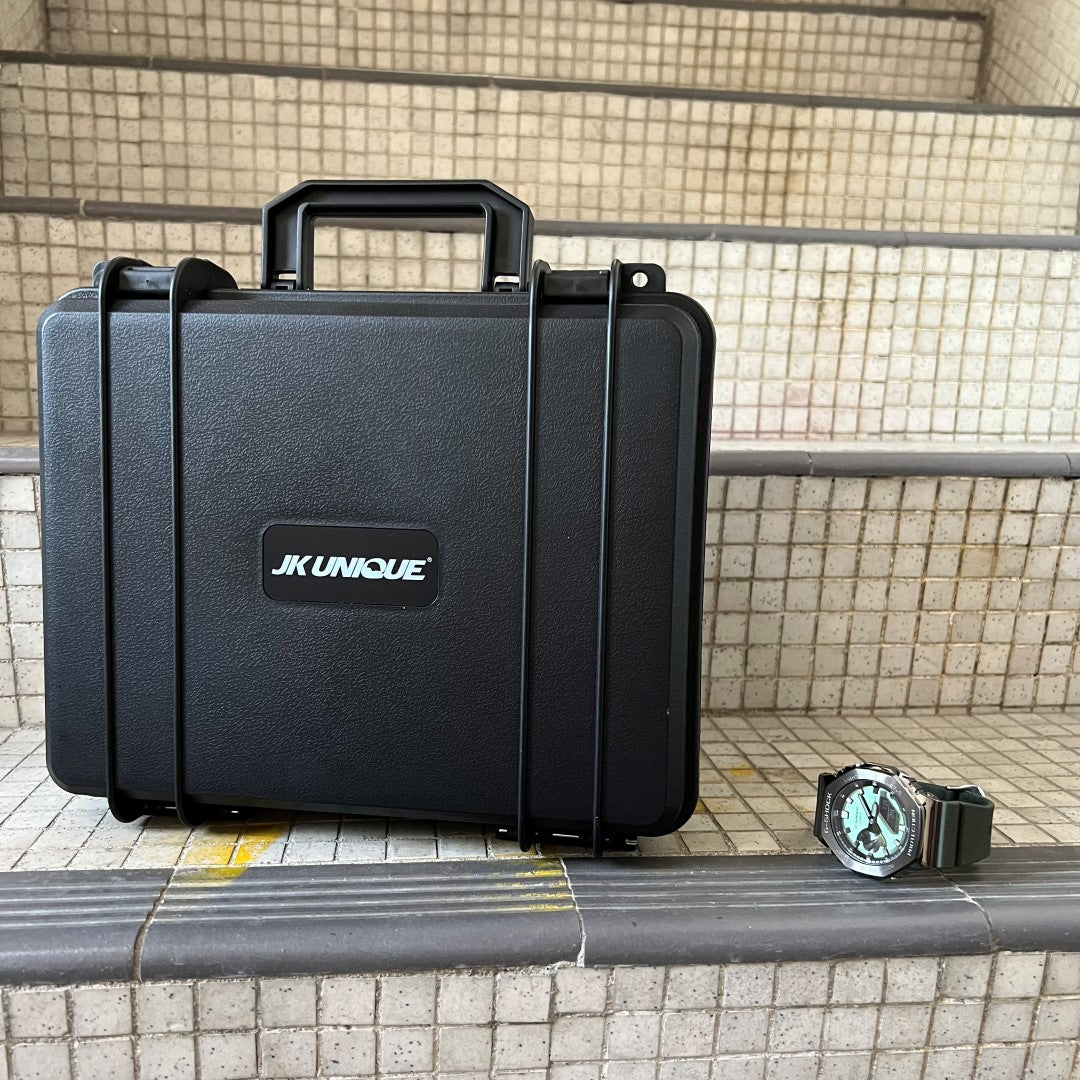 JK UNIQUE W06 Watch Case for up to 6 Watches ( Transport case , Waterproof ,  Lockable , Extremely Protected )