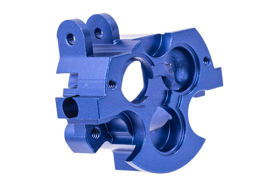 C&C Tac SAIGA 12 Enhanced Nozzle Feeding Rear Base For Marui TM SAIGA-12 GBB Series ( CNC Aluminum Blue )
