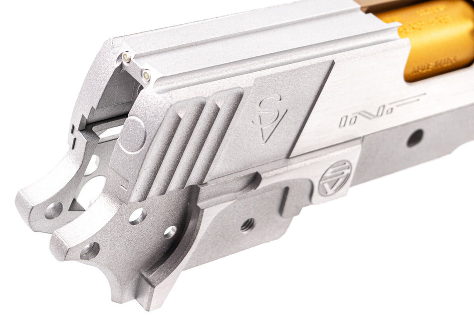Bomber CNC Aluminum 3.9" INF Style SV Slide Kit For Marui TM Hi-Capa GBBP Series -Silver
