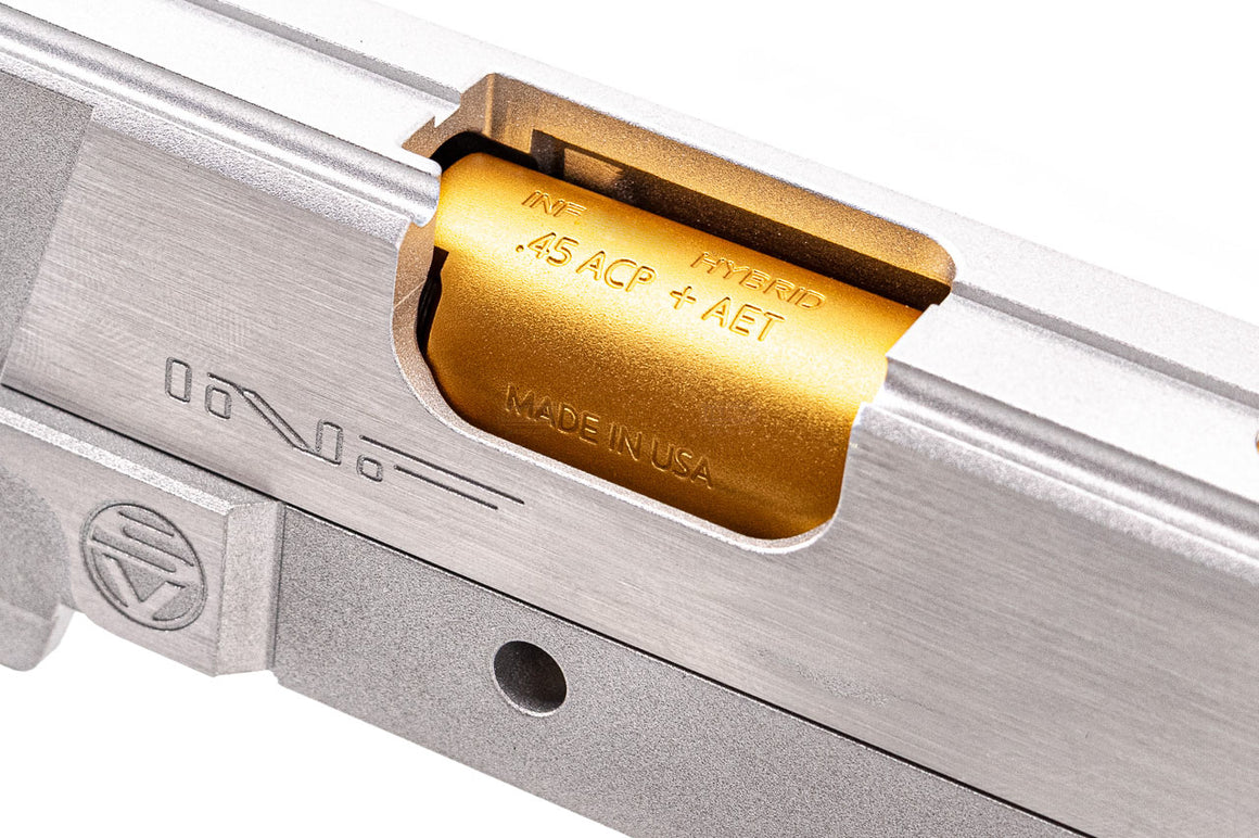 Bomber CNC Aluminum 3.9" INF Style SV Slide Kit For Marui TM Hi-Capa GBBP Series -Silver