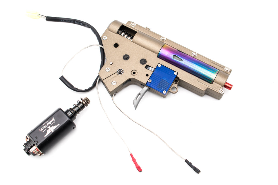 Joules Modify Custom Ver.2 ECU Electric Gear Box w/ Ultrahigh Speed Motor for AEG M4 / M16 Airsoft AEG Series  ( Ver.2 Gear Box Wired: Rear Wired )