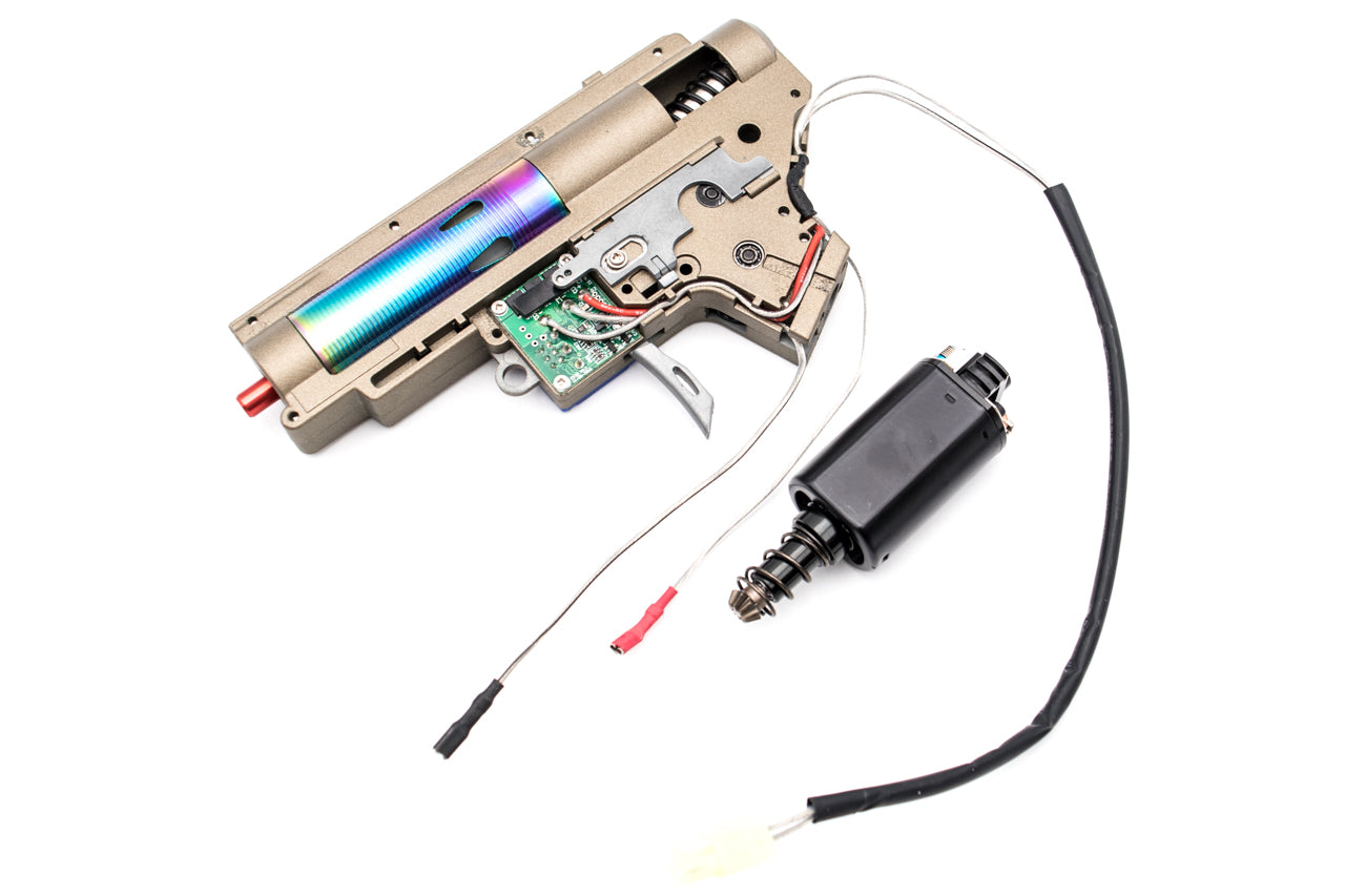 Joules Modify Custom Ver.2 ECU Electric Gear Box w/ Ultrahigh Speed Motor for AEG M4 / M16 Airsoft AEG Series  ( Ver.2 Gear Box Wired: Rear Wired )