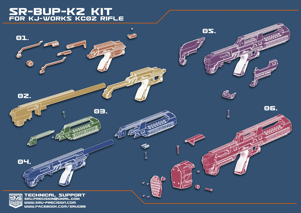 SR K2 Bullpup Kit for 10/22 ( KJ KC02 )