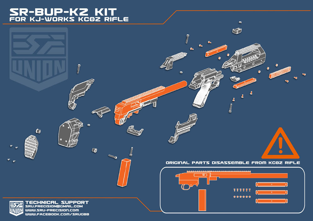 SR K2 Bullpup Kit for 10/22 ( KJ KC02 )