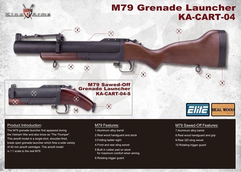 King Arms M79 Airsoft Grenade Launcher