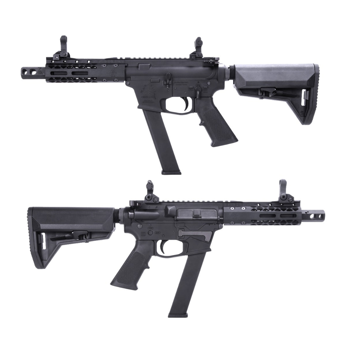 King Arms TWS Black Rain Ordnance 9mm SBR GBB Airsoft ( Black )