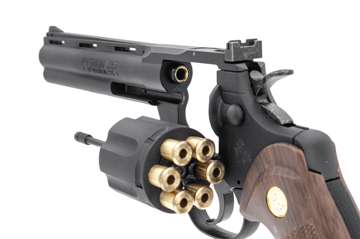 King Arms COLT Python .357 6" Colt Magnum Gas Revolver ( Black )