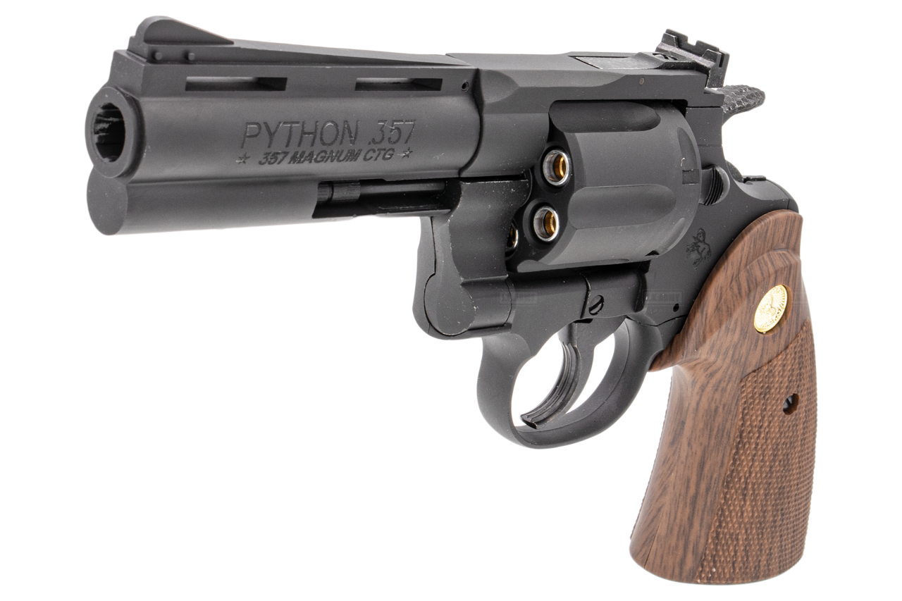 King Arms COLT Python .357 4" Colt Magnum Gas Revolver ( Black )