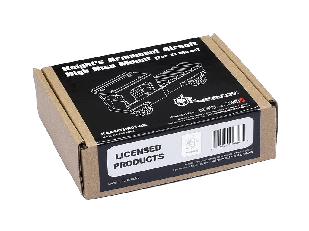 Knight's Armament Airsoft High Rise Mount ( Kac Mount For T1 / T2 Red Dot Sight ) ( Licensed by ZShot ) ( DYTAC )