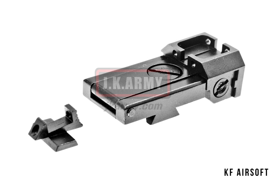 KF Airsoft Hi-Capa Front and Rear Sight Set ( Black )