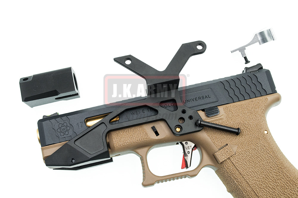 KF G17 / G Model Red Dot Sight Mount Rail Kit for Marui / Bell Type ( BK )