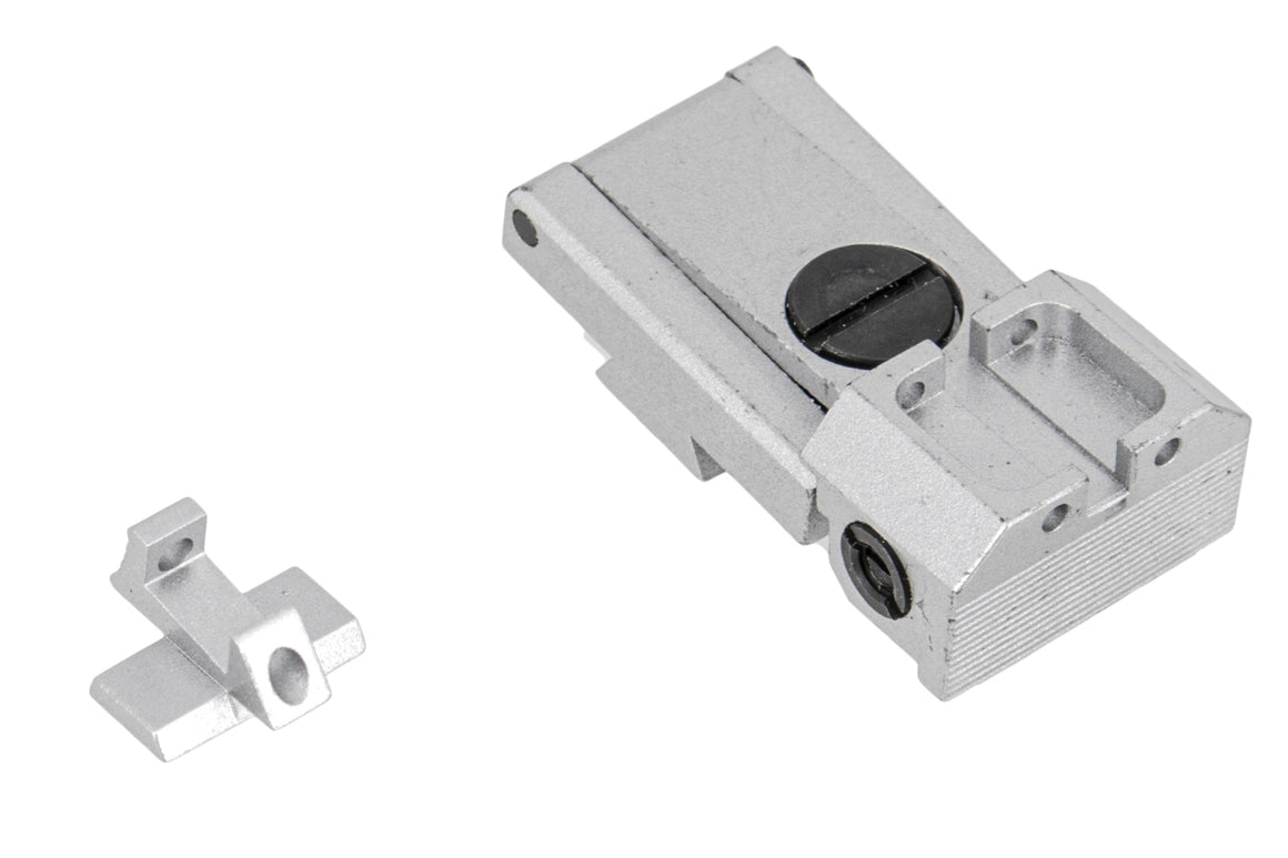 KF Airsoft Hi-Capa Front and Rear Sight Set ( Silver )