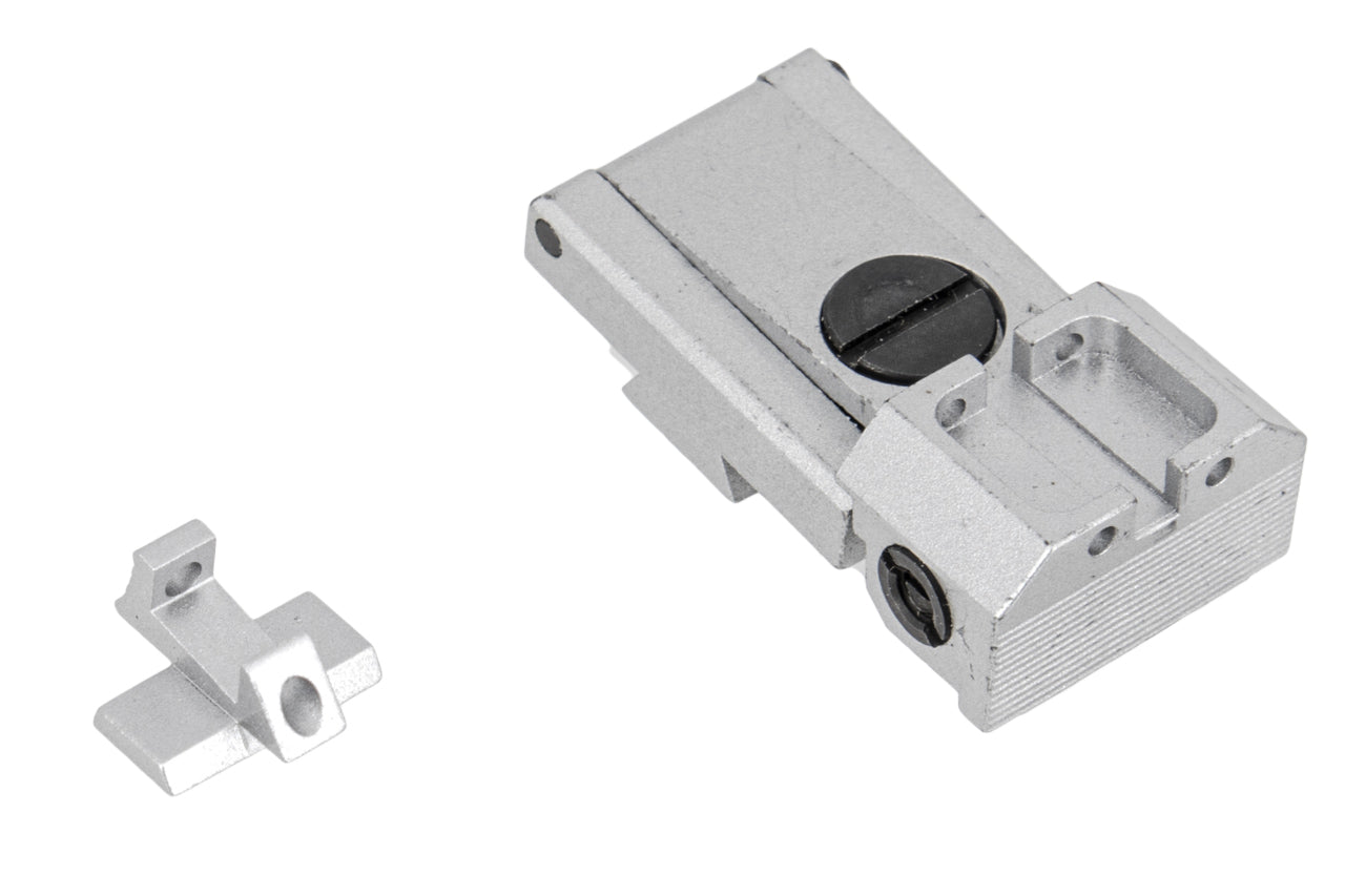 KF Airsoft Hi-Capa Front and Rear Sight Set ( Silver )