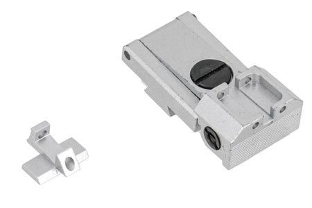 KF Airsoft Hi-Capa Front and Rear Sight Set ( Silver )