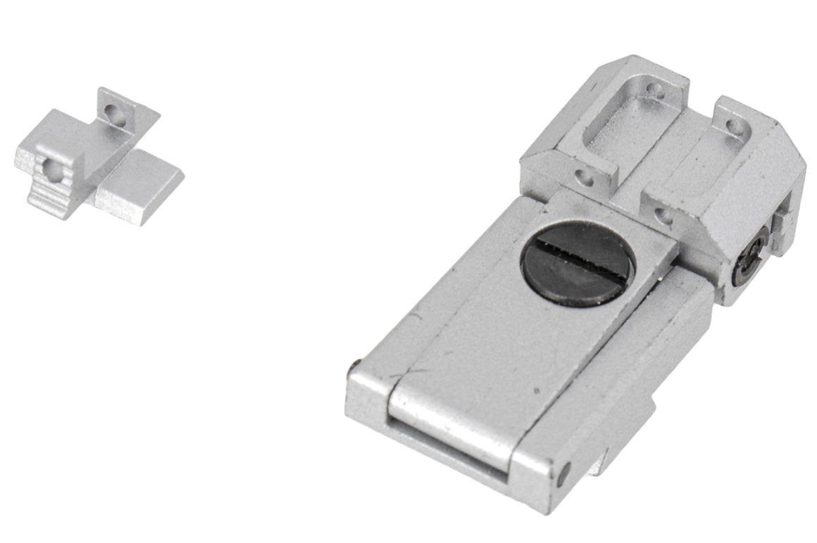 KF Airsoft Hi-Capa Front and Rear Sight Set ( Silver )