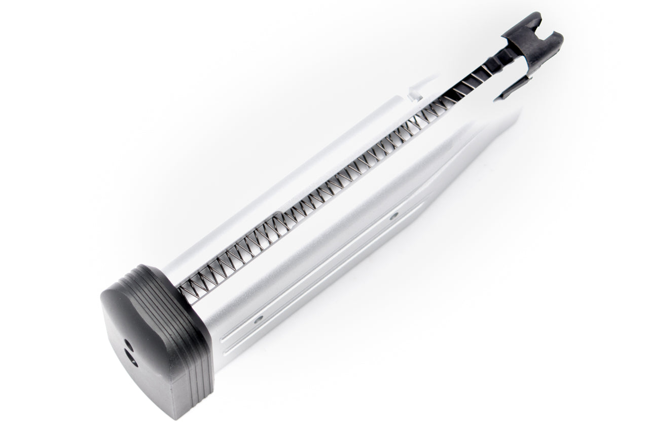 KF Airsoft CNC Aluminum 30 Rds Magazine for Tokyo Marui Hi-Capa 5.1 GBB ( Silver )