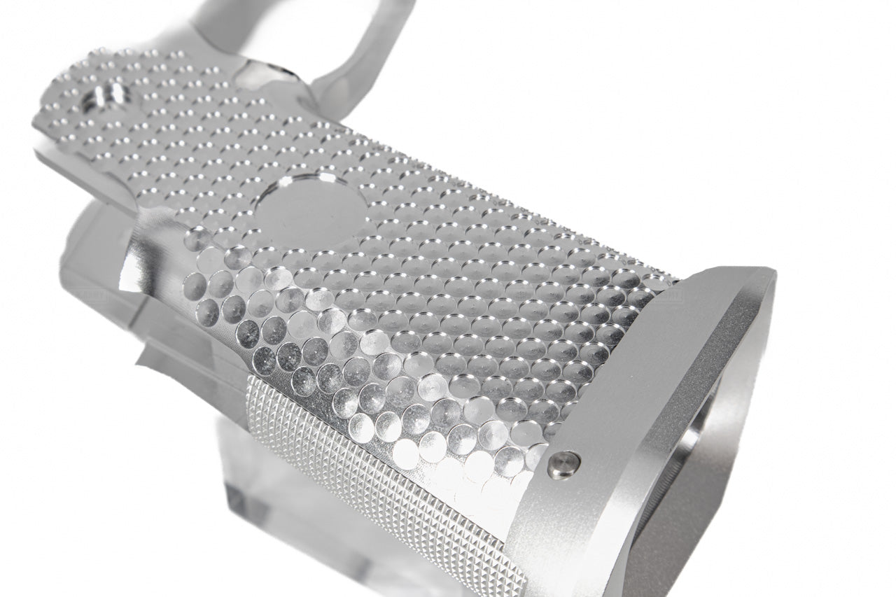 KF Airsoft CNC Aluminum Grip for Marui TM Hi-Capa GBB ( Silver )