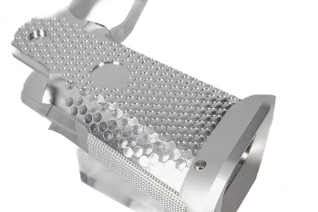 KF Airsoft CNC Aluminum Grip for Marui TM Hi-Capa GBB ( Silver )