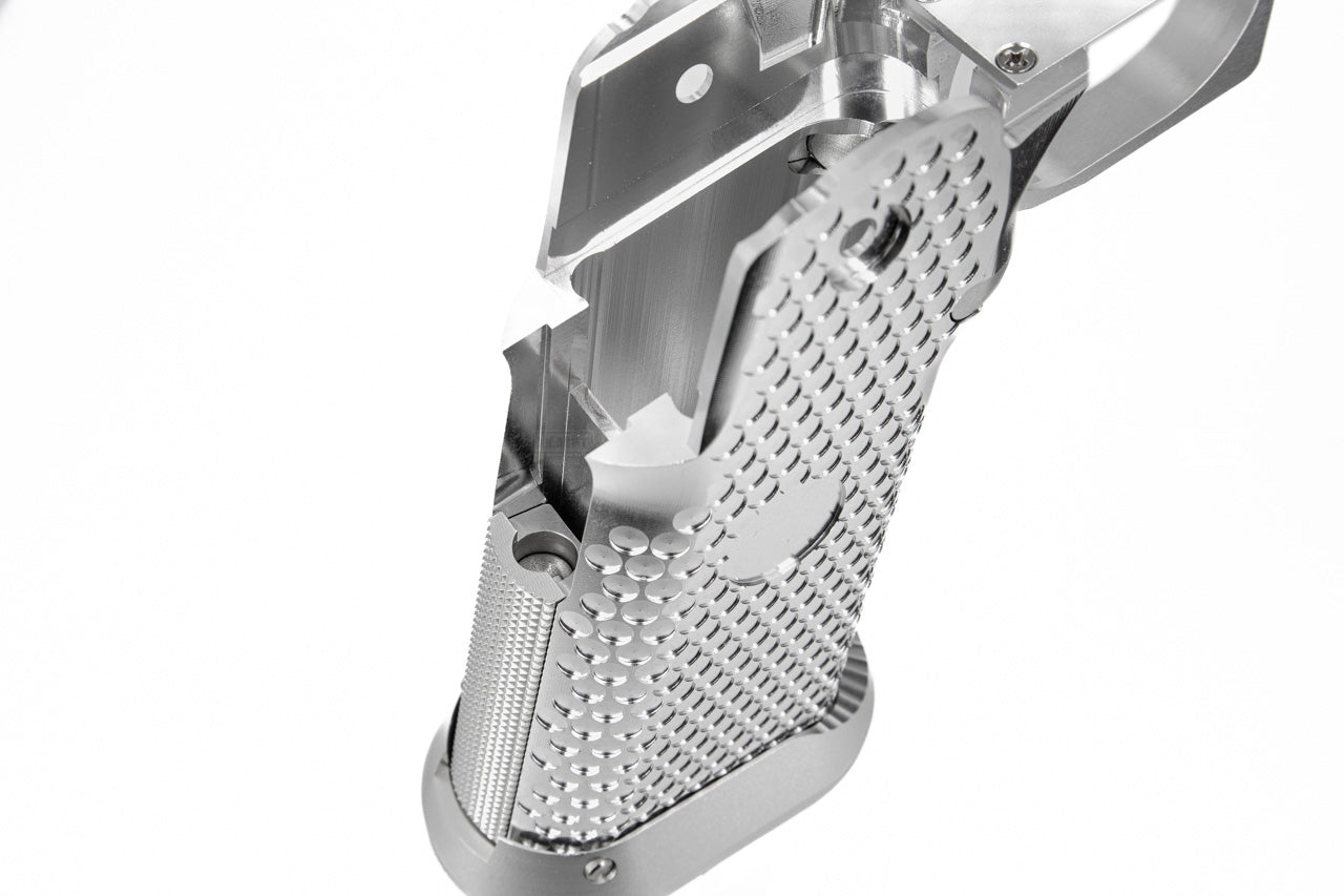 KF Airsoft CNC Aluminum Grip for Marui TM Hi-Capa GBB ( Silver )