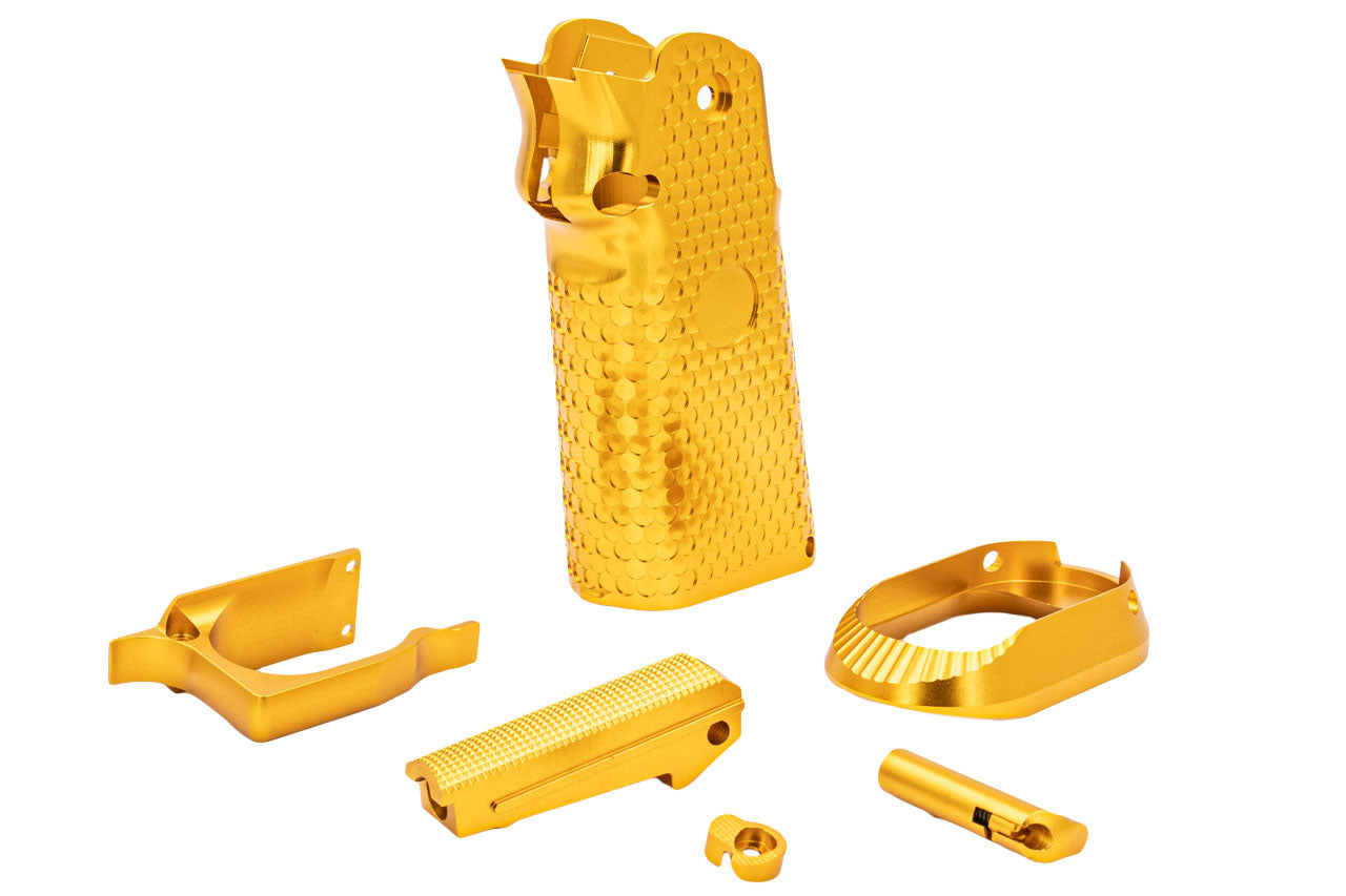 KF Airsoft CNC Aluminum Grip for Marui TM Hi-Capa GBB ( Gold )
