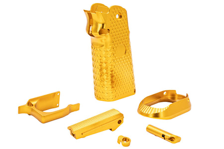 KF Airsoft CNC Aluminum Grip for Marui TM Hi-Capa GBB ( Gold )