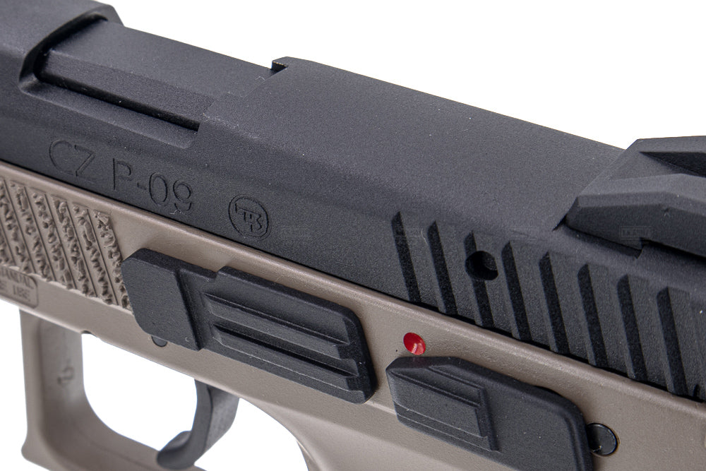 KJ Works CZ P-09 Duty GBB Pistol - Tan ( ASG Licensed / Gas Version )