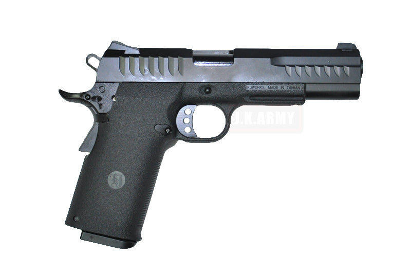 KJ Works KP 08 HI-CAPA Full Metal Black GBB Pistol