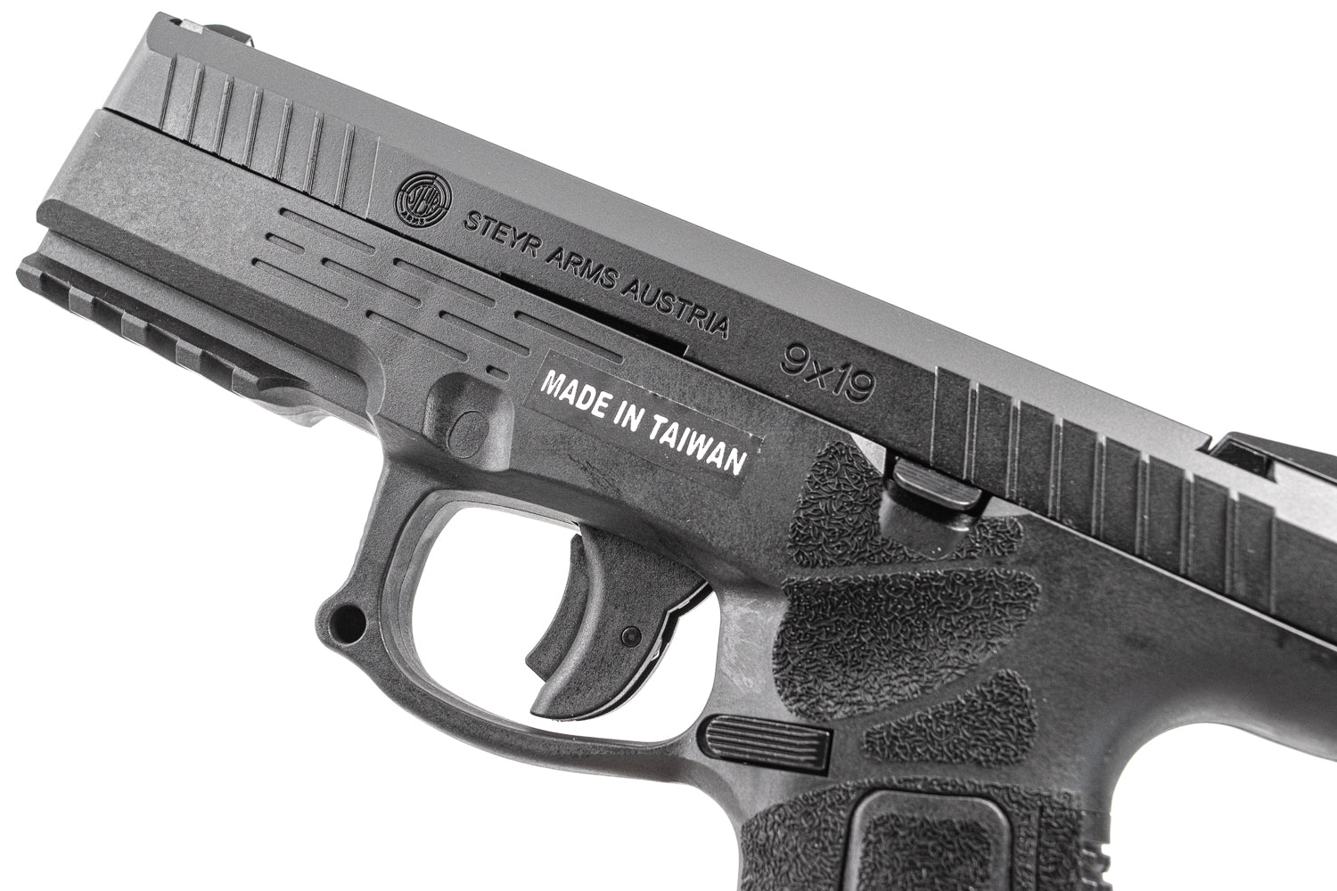 KJ Works STEYR ARMS L9A2 CO2 Pistol Airsoft ( Black ) ( ASG Licensed )