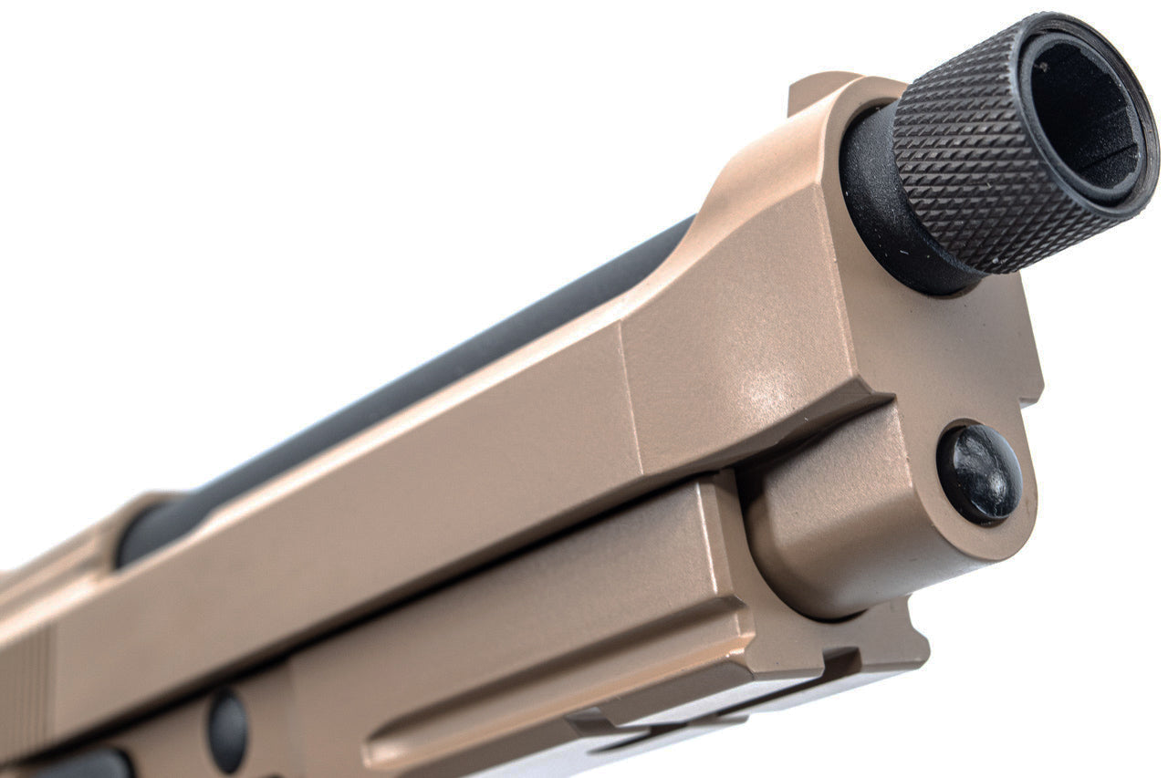 KJ Works M9A1 TBC Full Metal GBB Pistol Airsoft ( Tan ) ( Threaded Barrel )