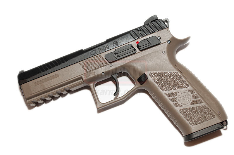KJ Works CZ P-09 Duty CO2 Pistol - Tan ( ASG Licensed / Co2 Version )