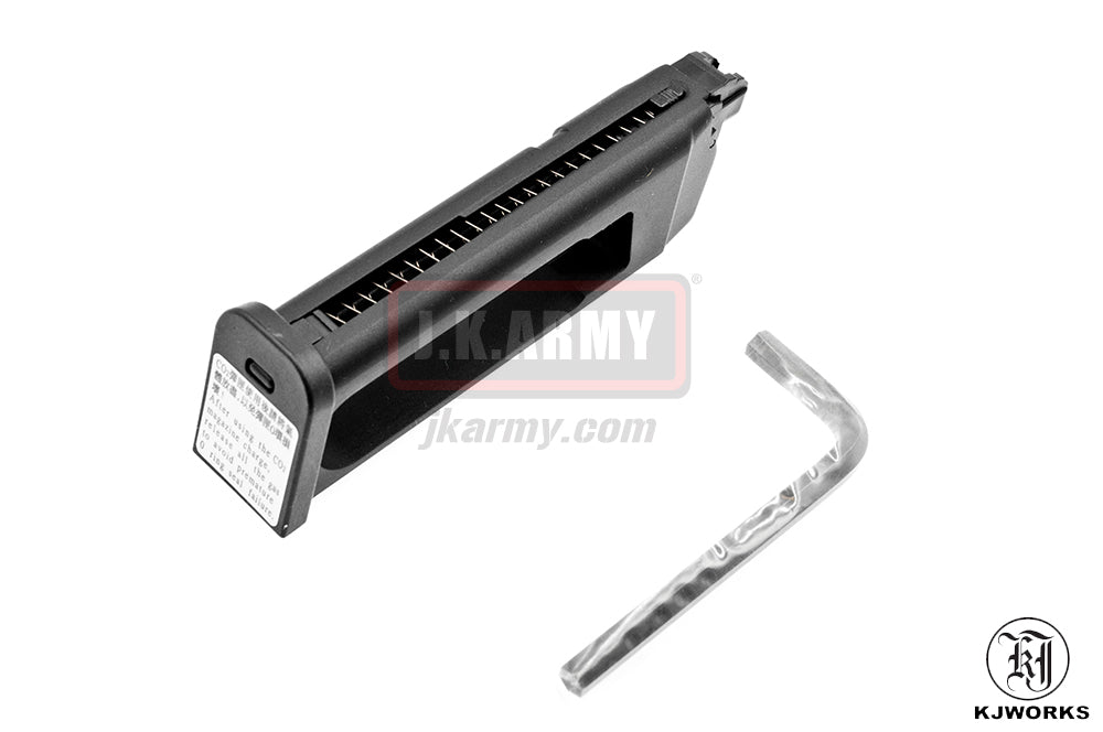 KJ Works KP-17 GBB Pistol CO2 Version - Black