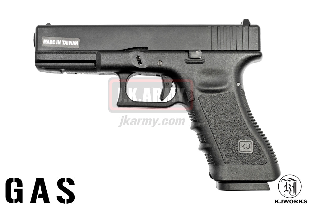 KJ Works KP-1.7 GBB Pistol GAS Version ( Black )