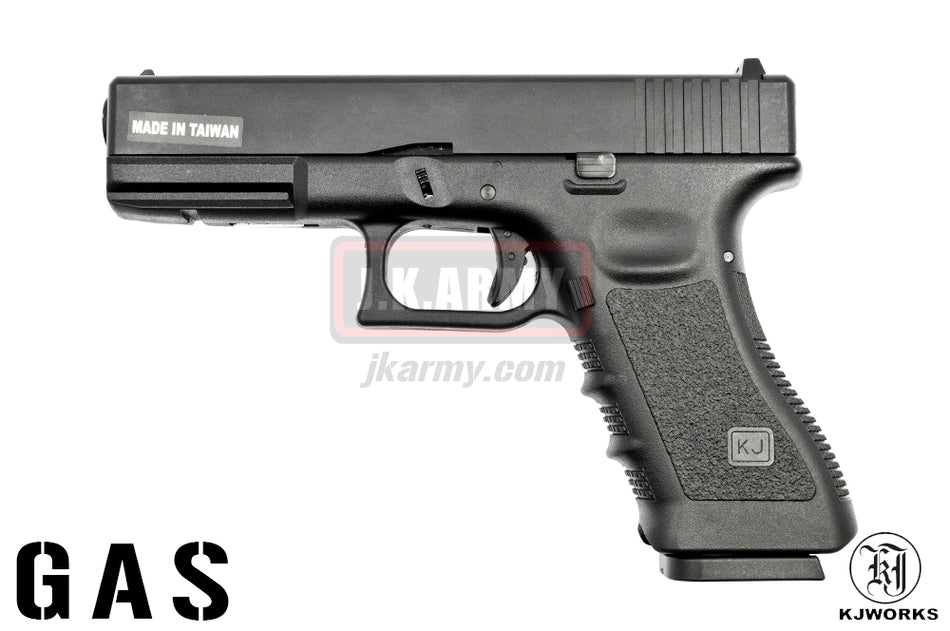 KJ Works KP-1.7 GBB Pistol GAS Version ( Black )