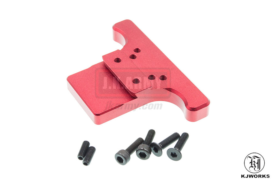 KJ Works Rear Sight Plate for CZ SP-01 Shadow ( Red )