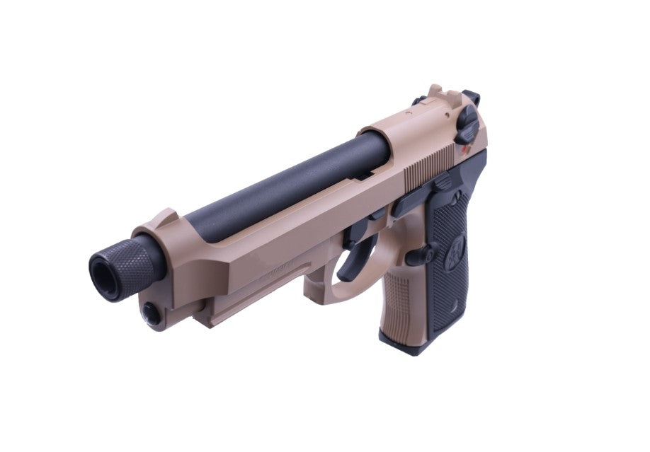 KJ Works M9A1 TBC Full Metal GBB Pistol Airsoft ( Tan ) ( Threaded Barrel )