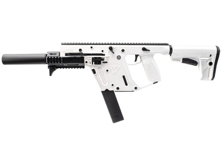 KRYTAC Kriss Vector Airsoft AEG SMG Rifle ( Alpine White Limited Edition ) ( With Mock Suppressor )