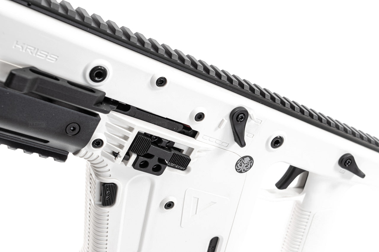 KRYTAC Kriss Vector Airsoft AEG SMG Rifle ( Alpine White Limited Edition ) ( With Mock Suppressor )