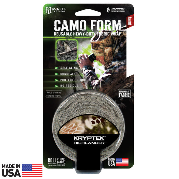 CAMO FORM® REUSABLE HEAVY-DUTY FABRIC WRAP - Kryptek Highlander ( 19550 )